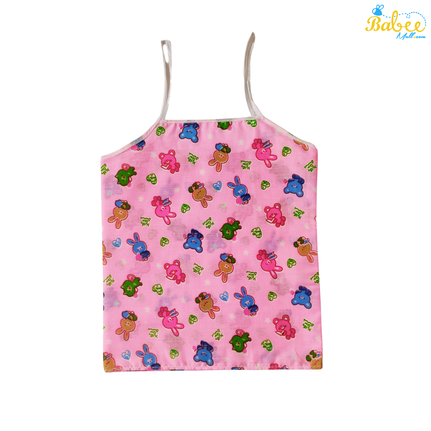 Organic Cotton Newborn Knot Jhablas (0-6 Months) (Unisex) Rose Teddy