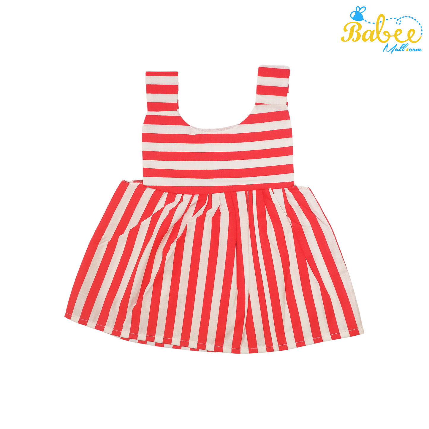 Baby Cotton Frock with Zebra Design 3-9 Months (Red)