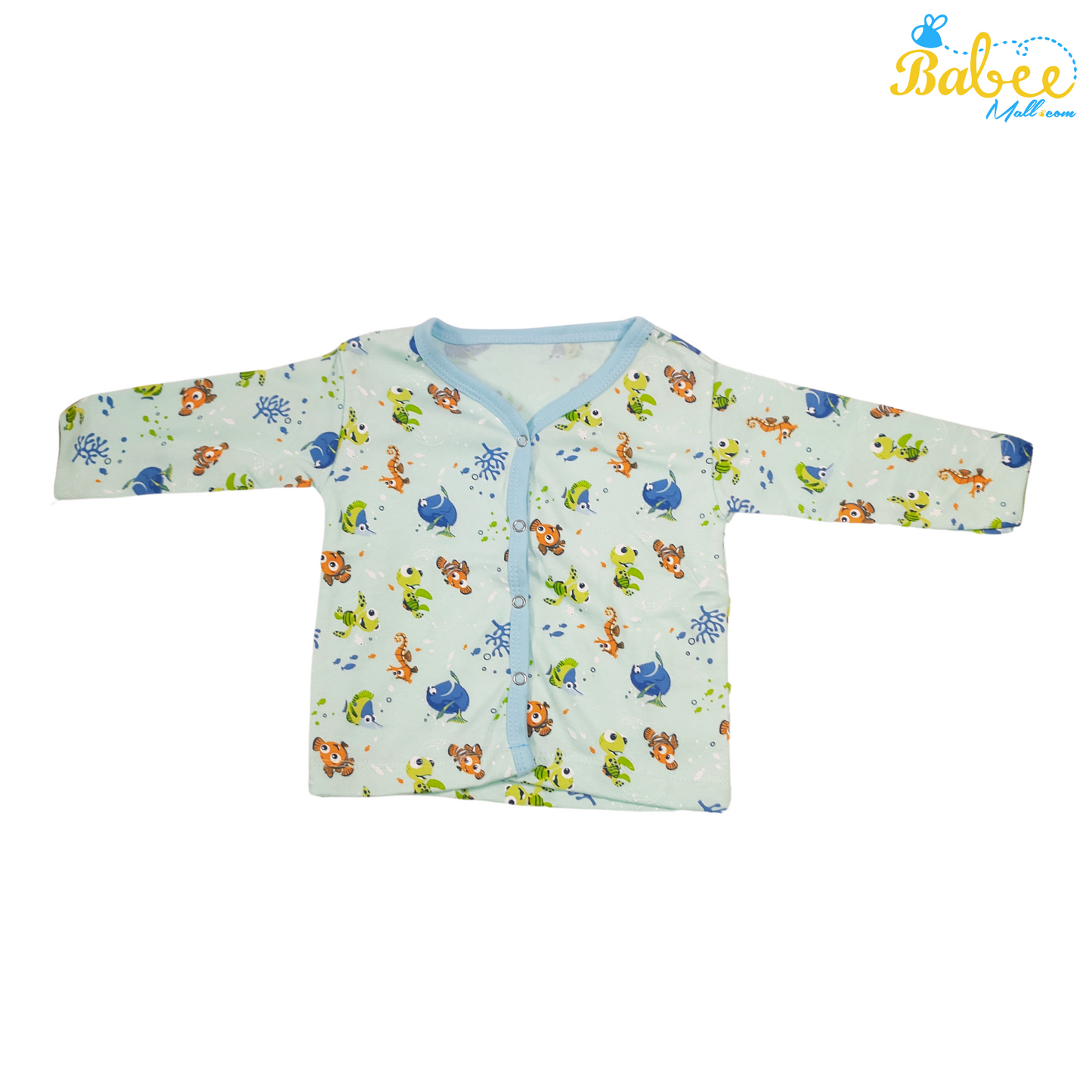 Cozy Newborn Baby Cotton Pajama Set Aqua World