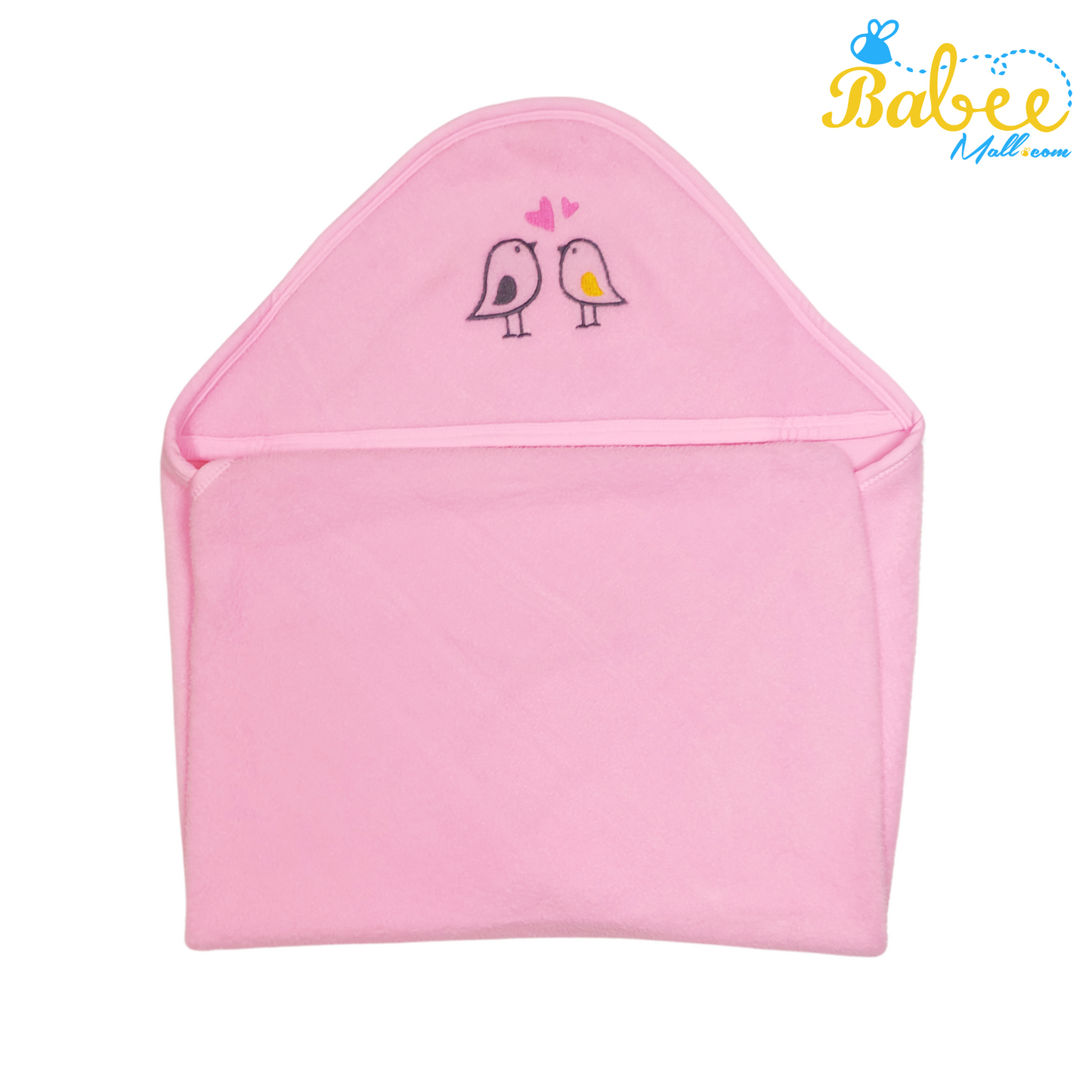 Hooded Towel for Newborns Cotton (Baby Pink)