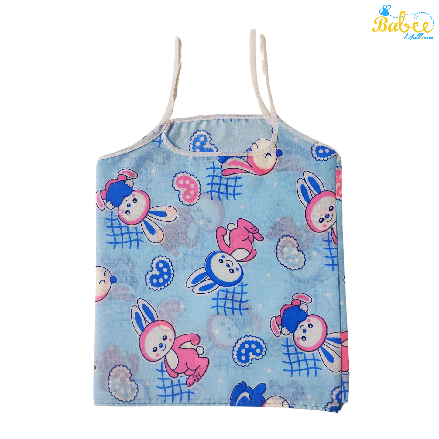 Organic Cotton Newborn Knot Jhablas (0-6 Months) (Unisex) Blue Rabbit