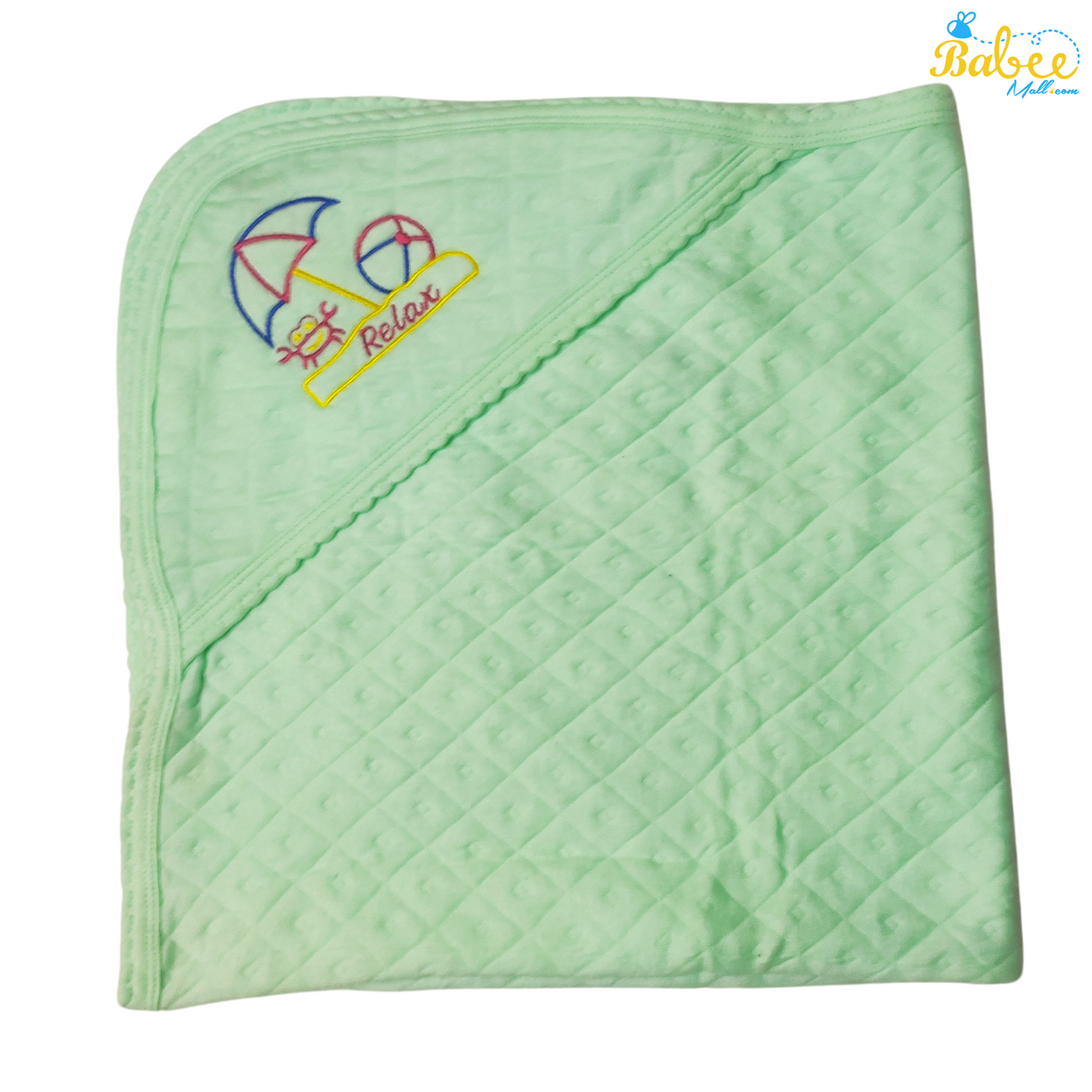 Hooded Towel for Newborns Cotton (Green)