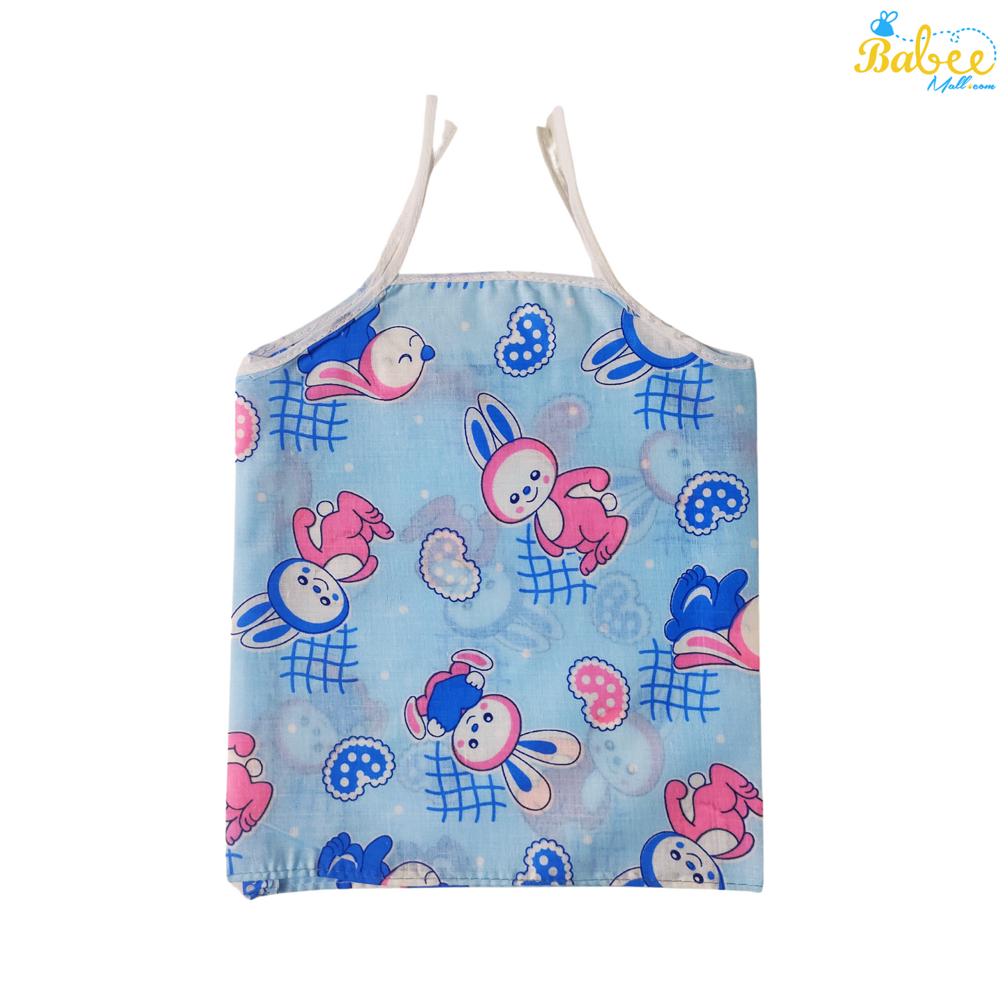 Organic Cotton Newborn Knot Jhablas (0-6 Months) (Unisex) Blue Rabbit
