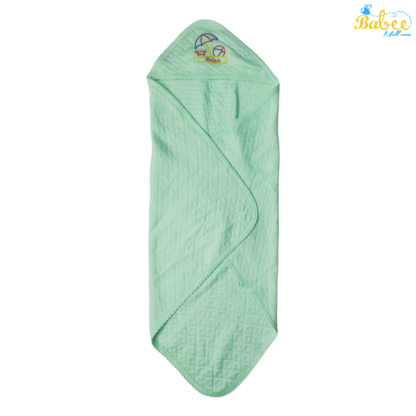 Hooded Towel for Newborns Cotton (Green)