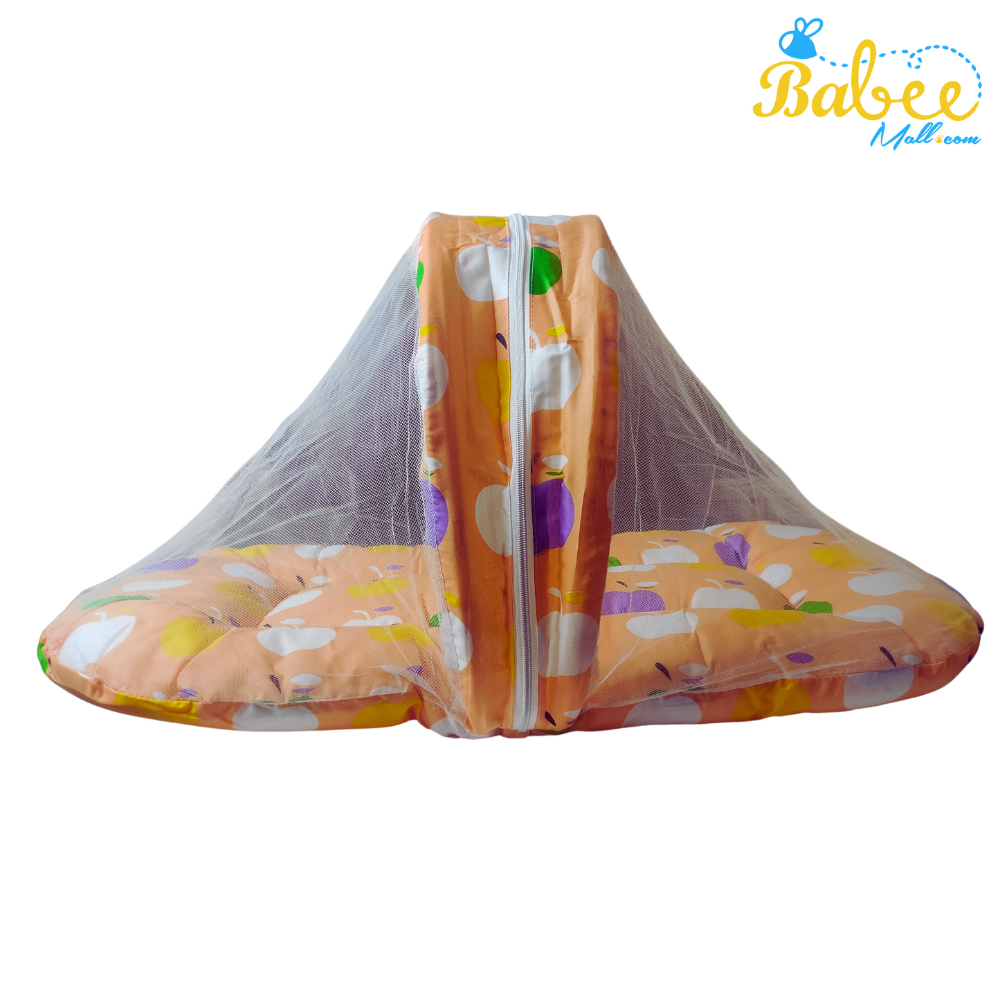 Baby Sleeping Bed with Mosquito Net (Orange Apple)