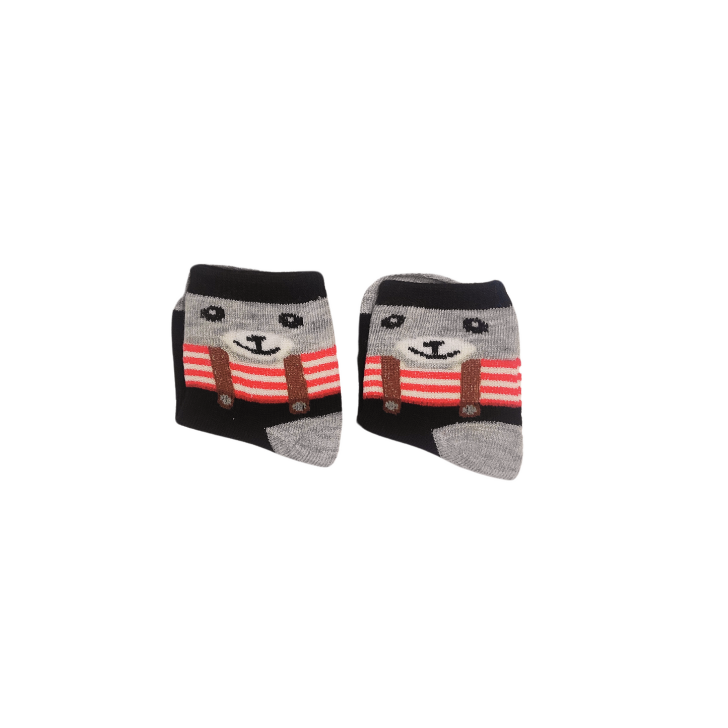 Baby Socks Black& Red