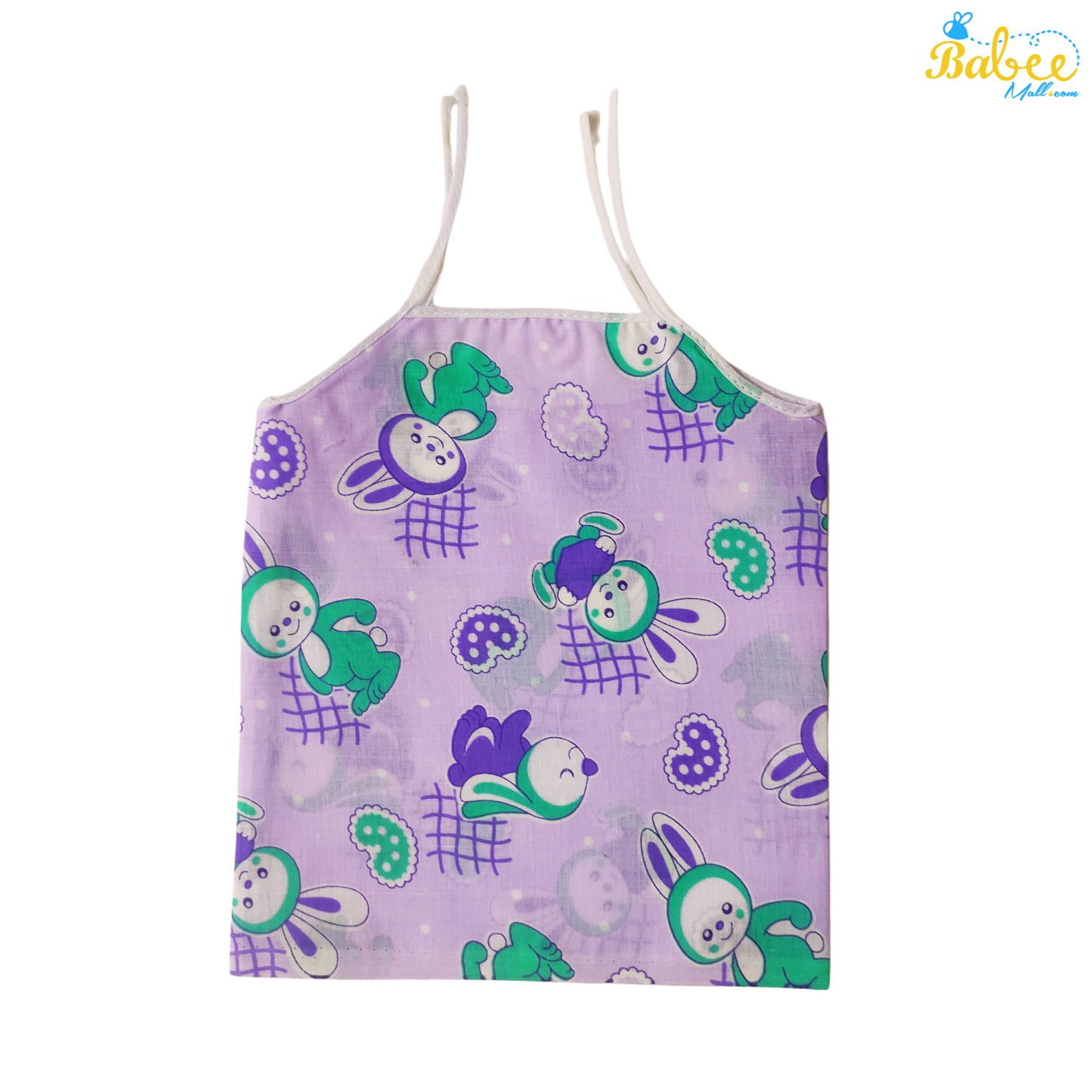 Organic Cotton Newborn Knot Jhablas (0-6 Months) (Unisex) Purple Bear