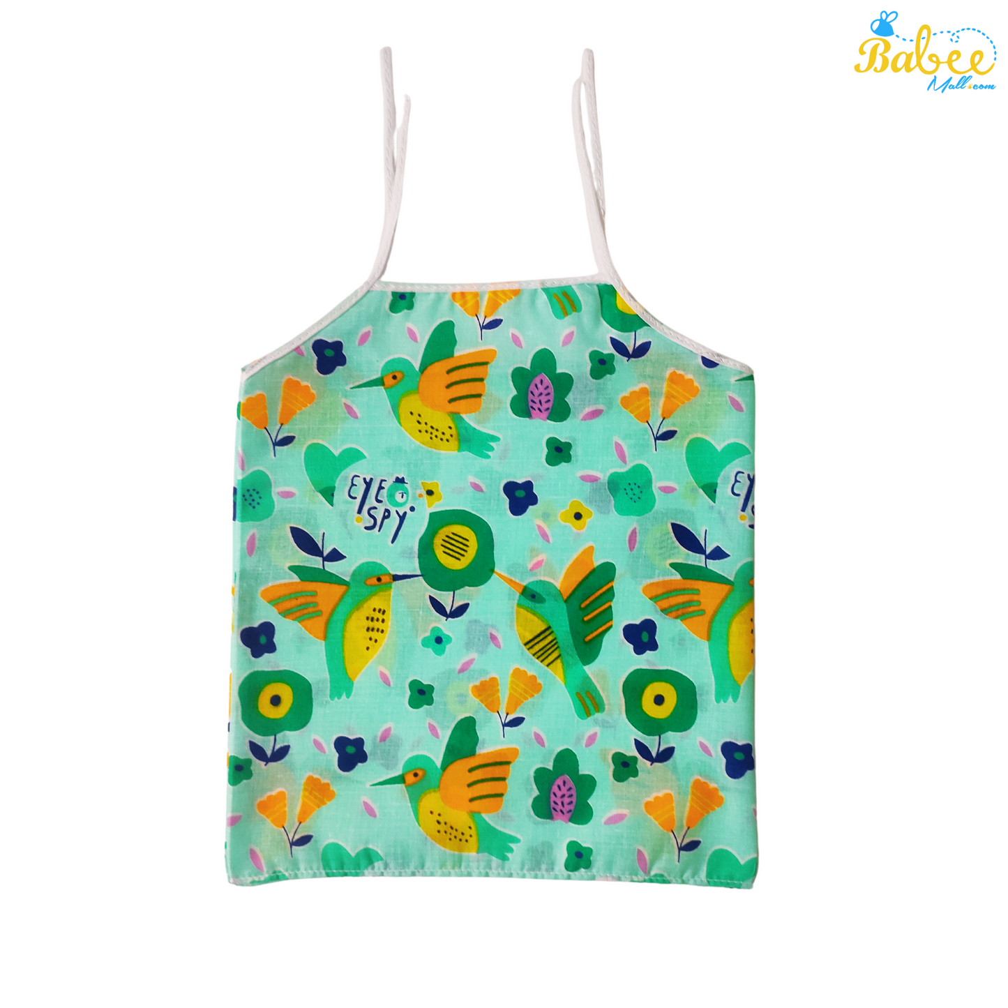 Organic Cotton Newborn Knot Jhablas (0-6 Months) (Unisex) Green Bird