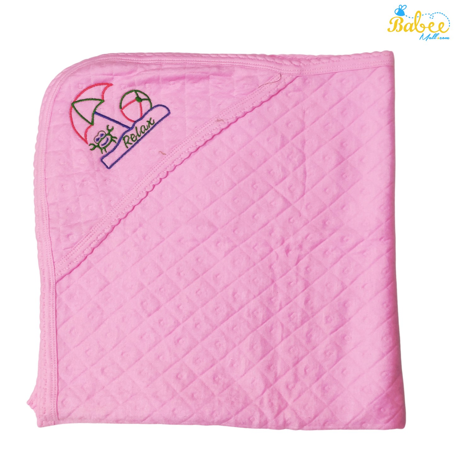 Hooded Towel for Newborns Cotton (Pink)