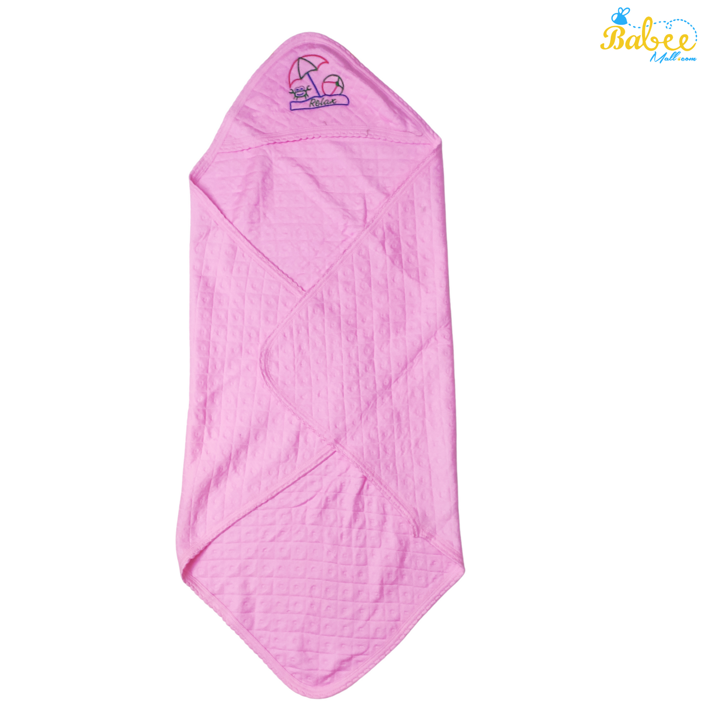 Hooded Towel for Newborns Cotton (Pink)