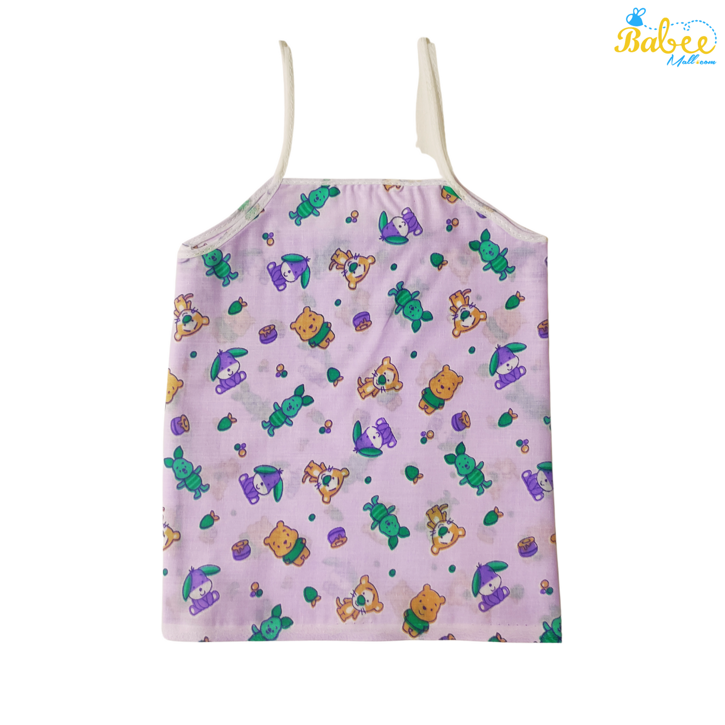 Organic Cotton Newborn Knot Jhablas (0-6 Months) (Unisex) Purple Teddy