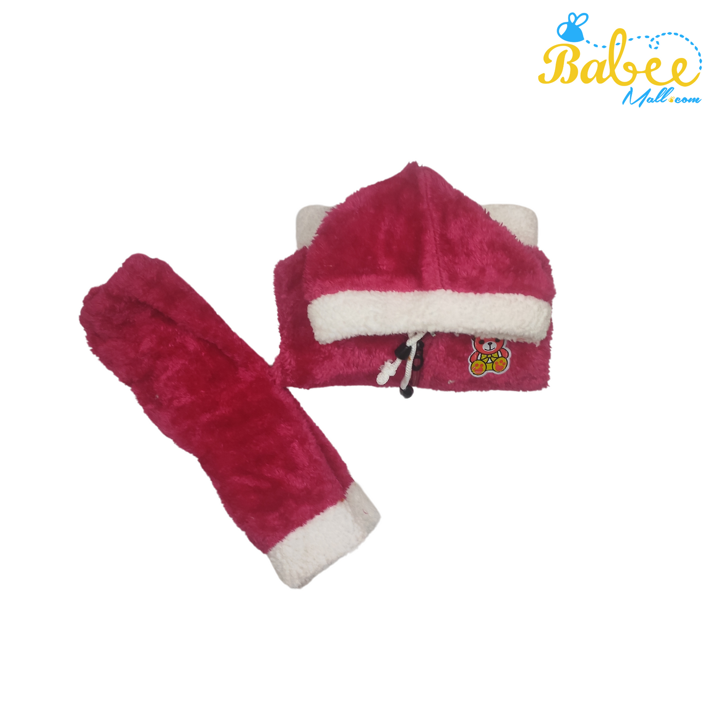 Hooded Night Suit(0-6 months)Rose