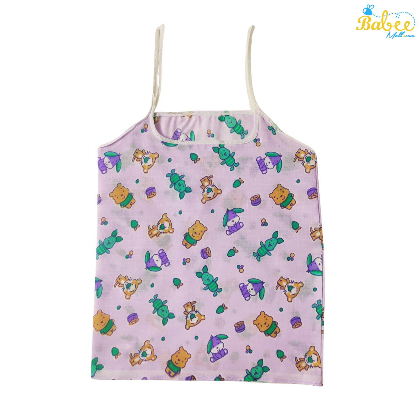 Organic Cotton Newborn Knot Jhablas (0-6 Months) (Unisex) Purple Teddy