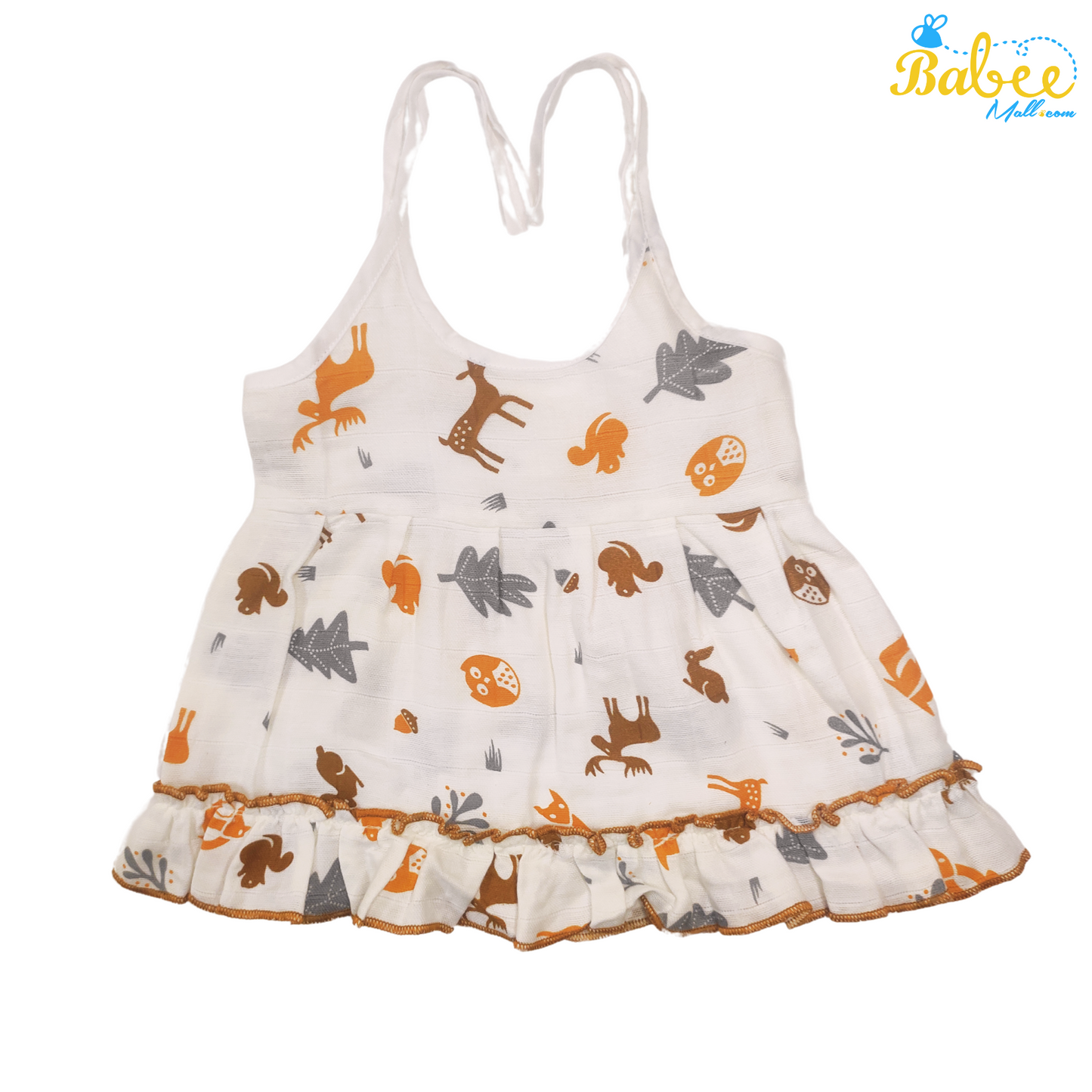 Premium Muslin Frock Jhabla Animal World (Knot Type)