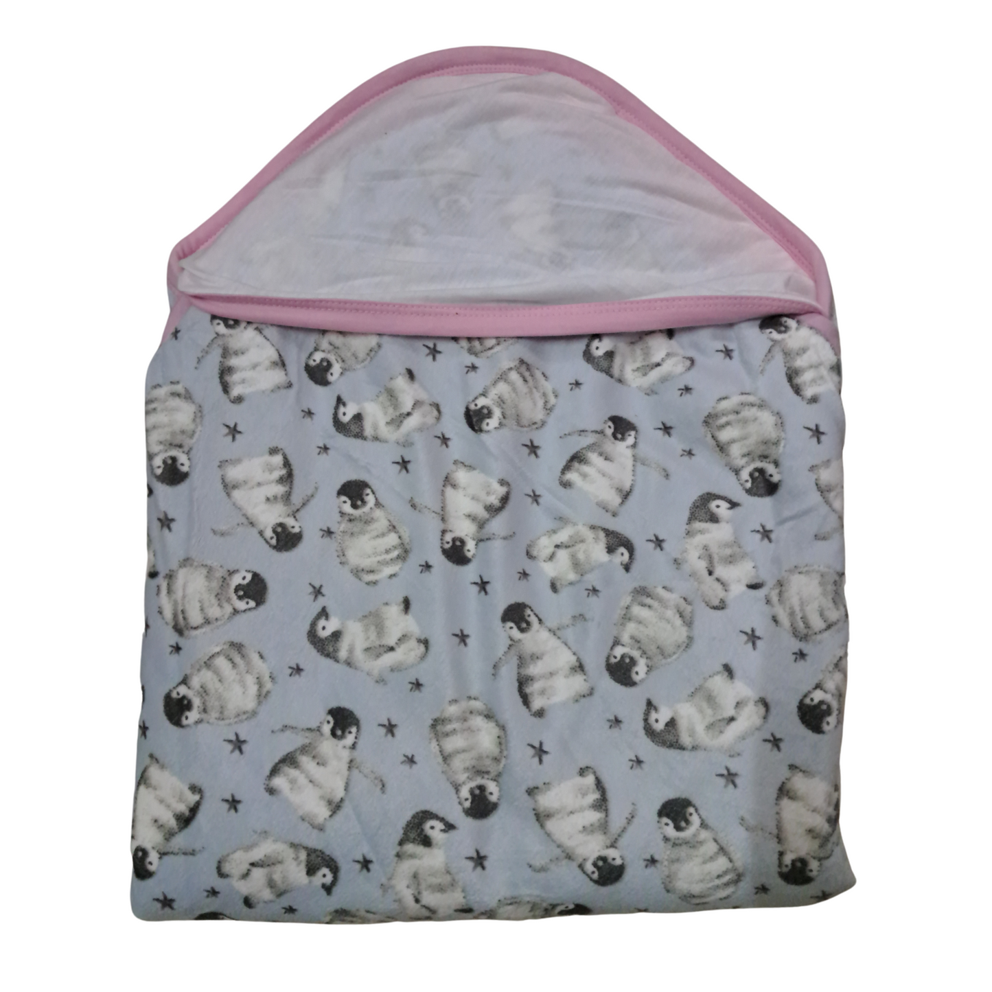 Double Layer Hooded Towel for Newborns Cotton (Penguin)