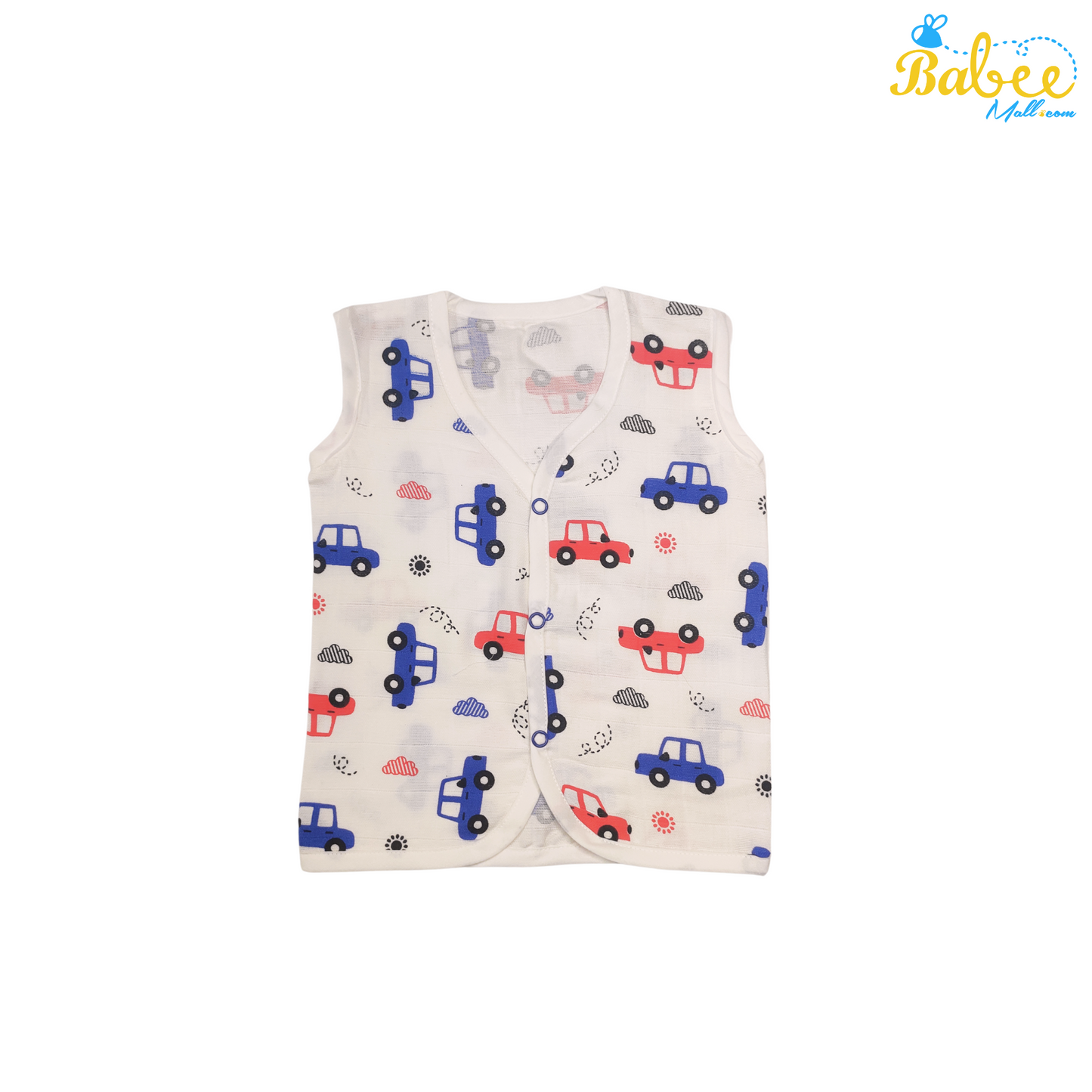 Premium Muslin Button Jhabla Crazy Car (Button Type)