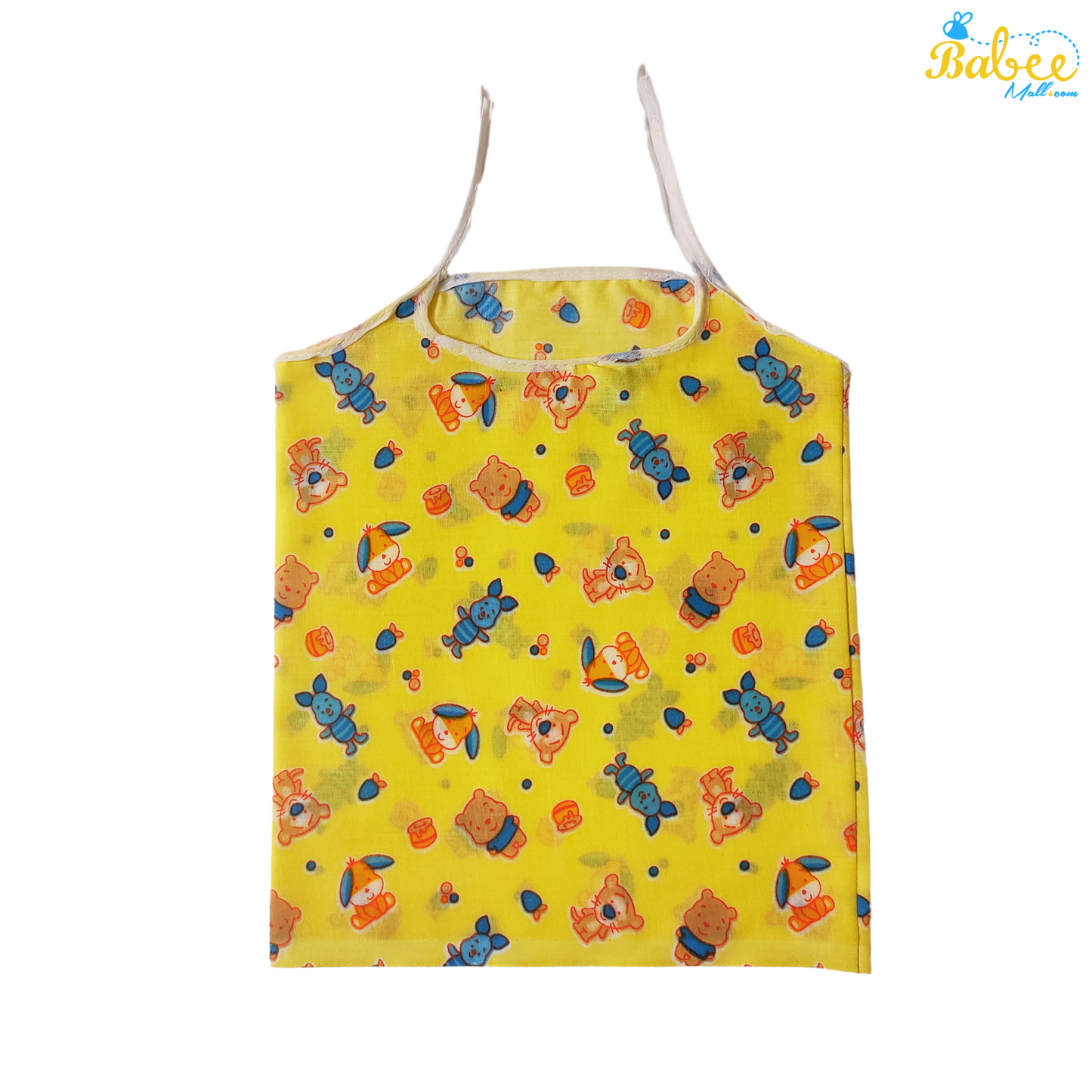 Organic Cotton Newborn Knot Jhablas (0-6 Months) (Unisex) Yellow Bear