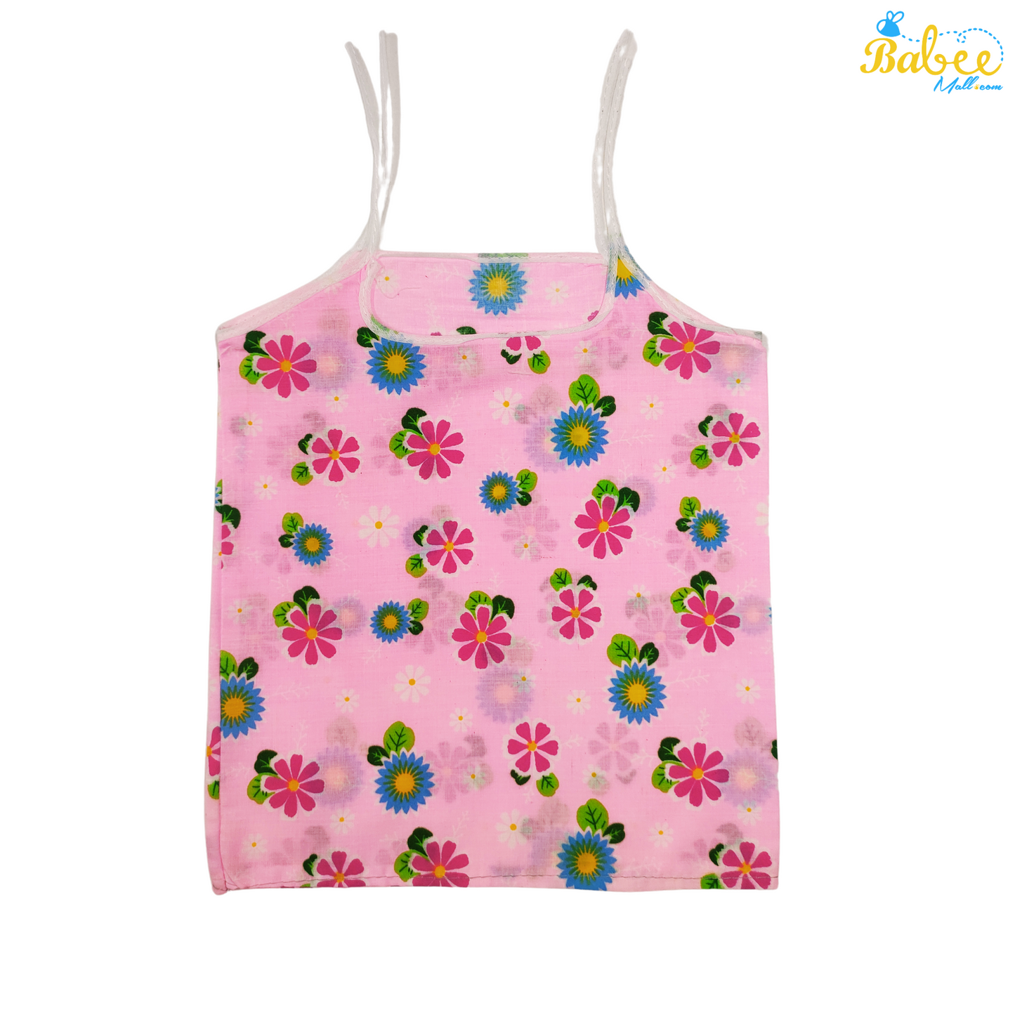 Organic Cotton Newborn Knot Jhablas (0-6 Months) (Unisex) Pink Flower