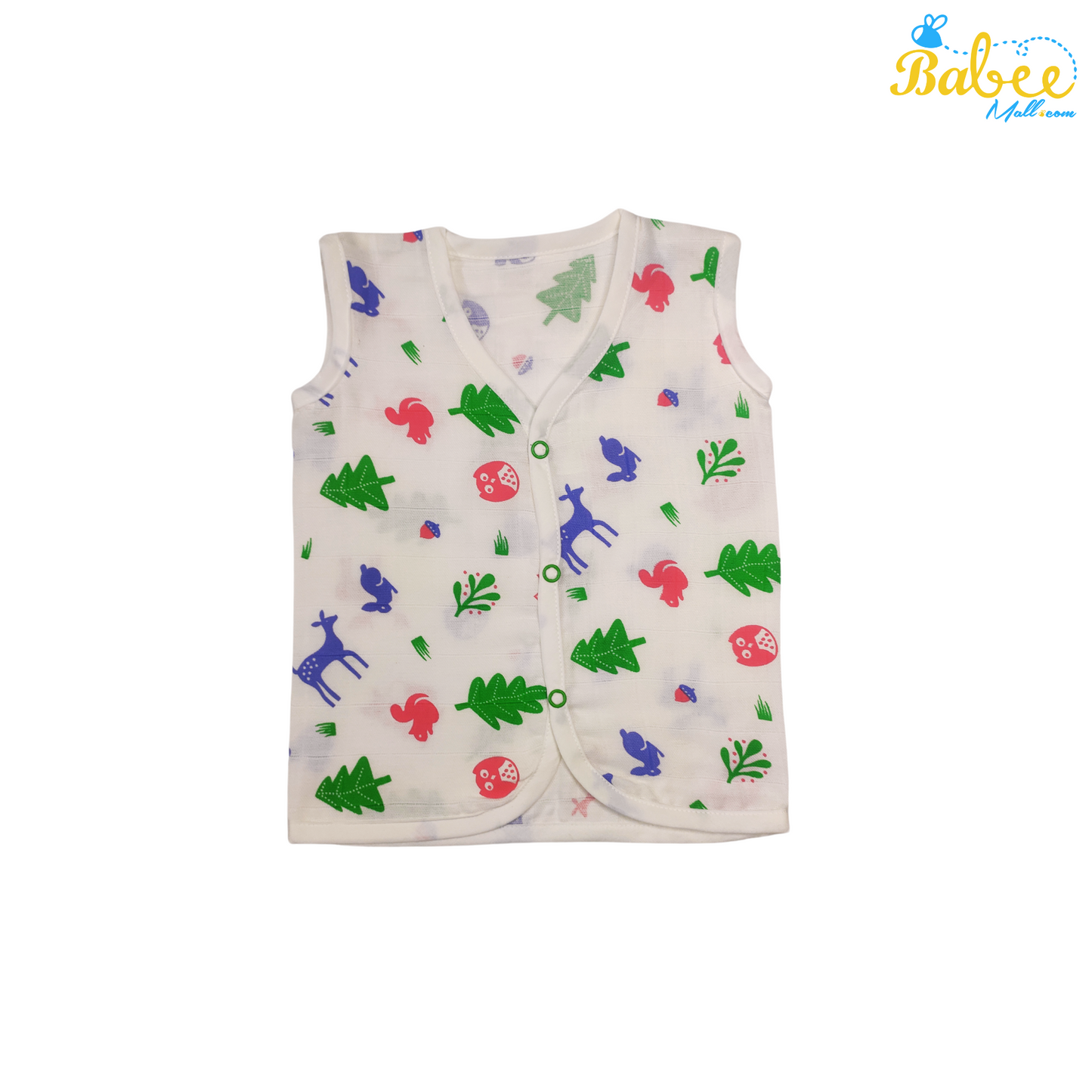 Premium Muslin Button Jhabla Animal World (Button Type)