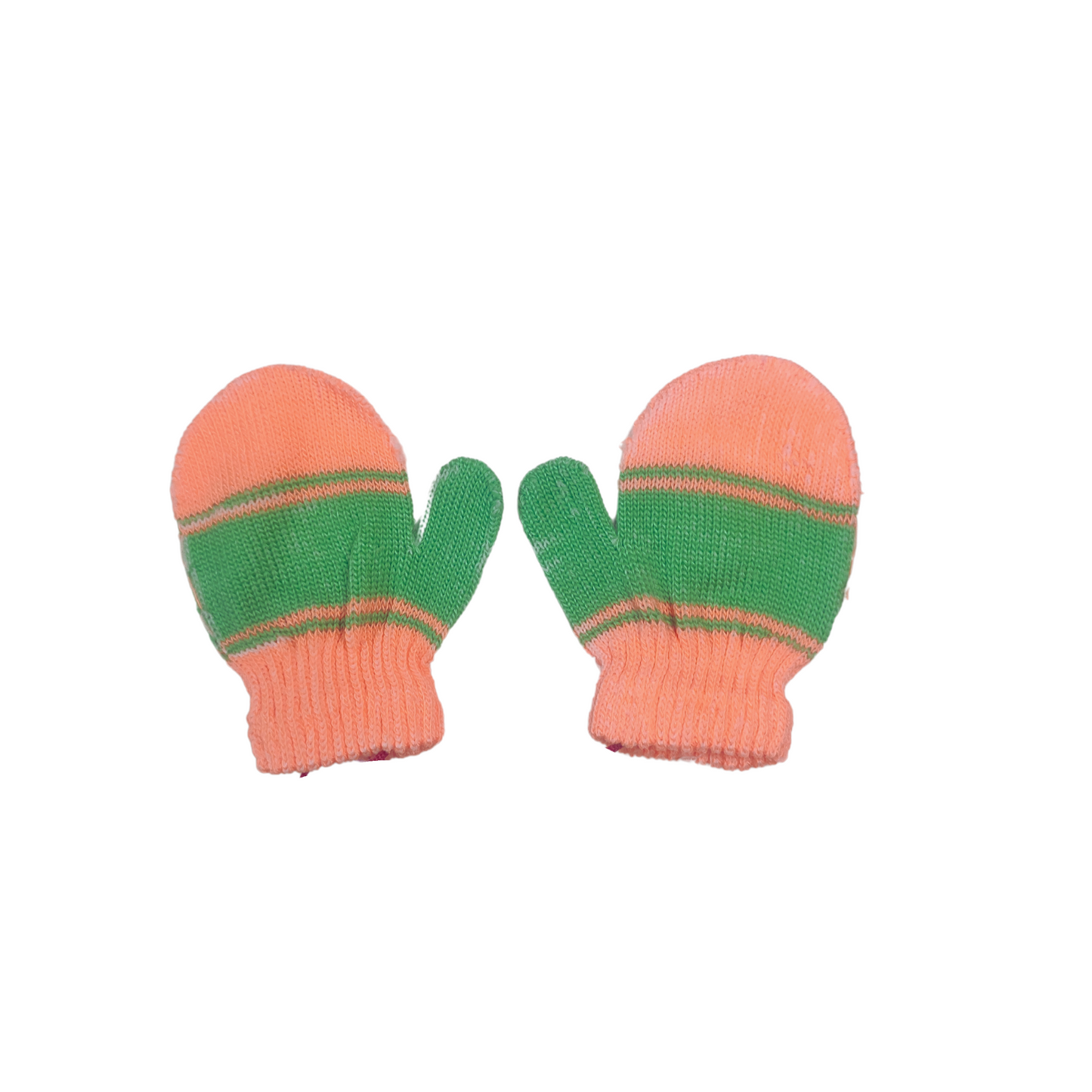 Newborn Baby Woolen Mittens Orange (Hand Glove)
