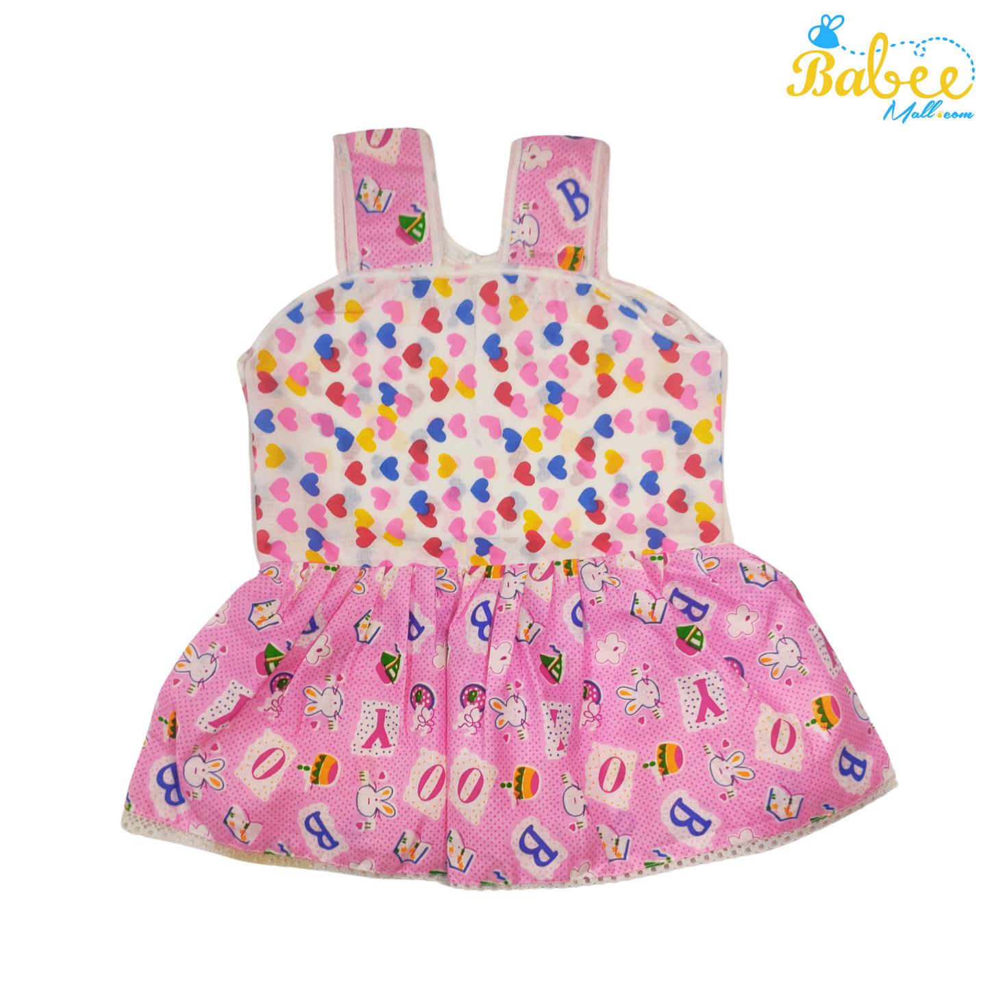 Baby Cotton Frock Infant Clothing (3-9 months) Rose Bunny