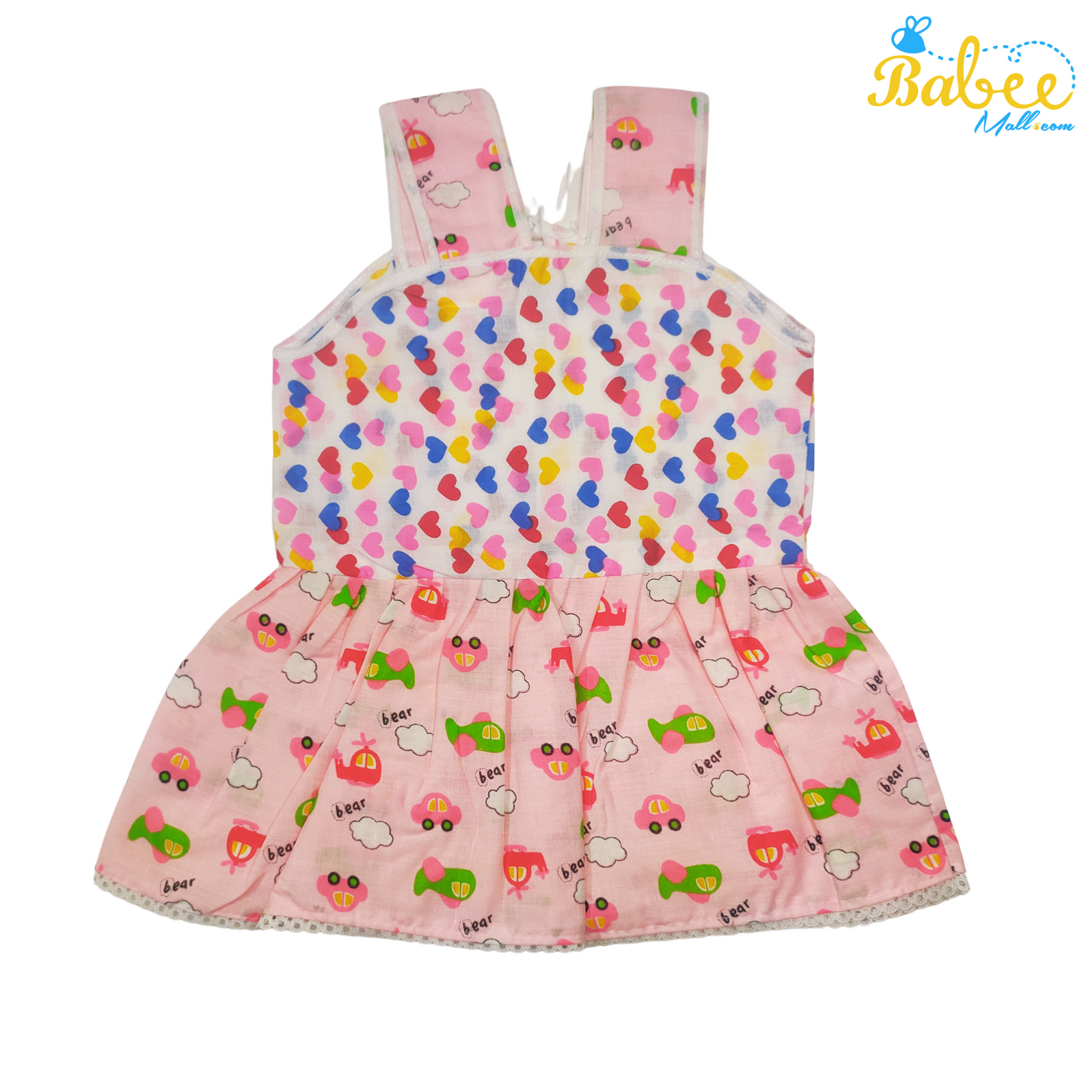 Baby Cotton Frock Infant Clothing (3-9 months) Rose Car