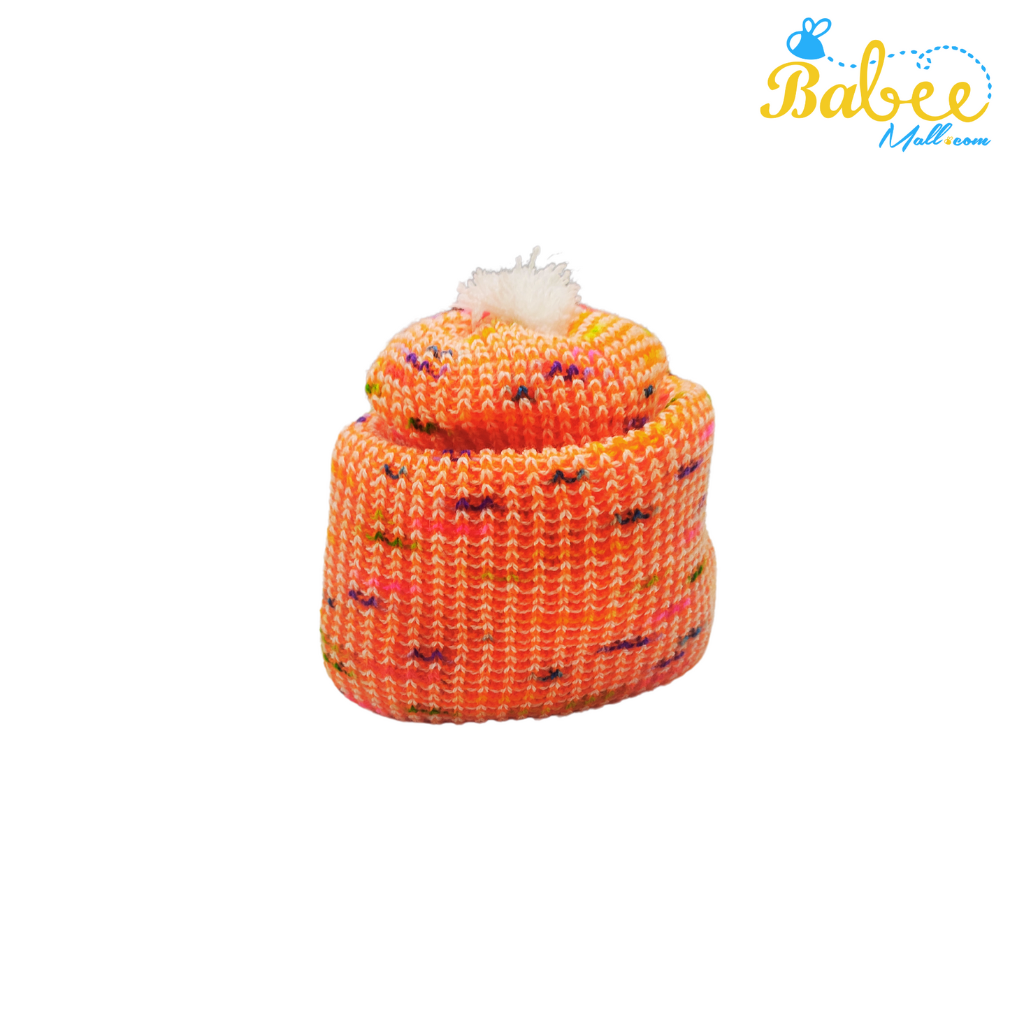 Baby Woolen Monkey Cap  (Fanta Orange)