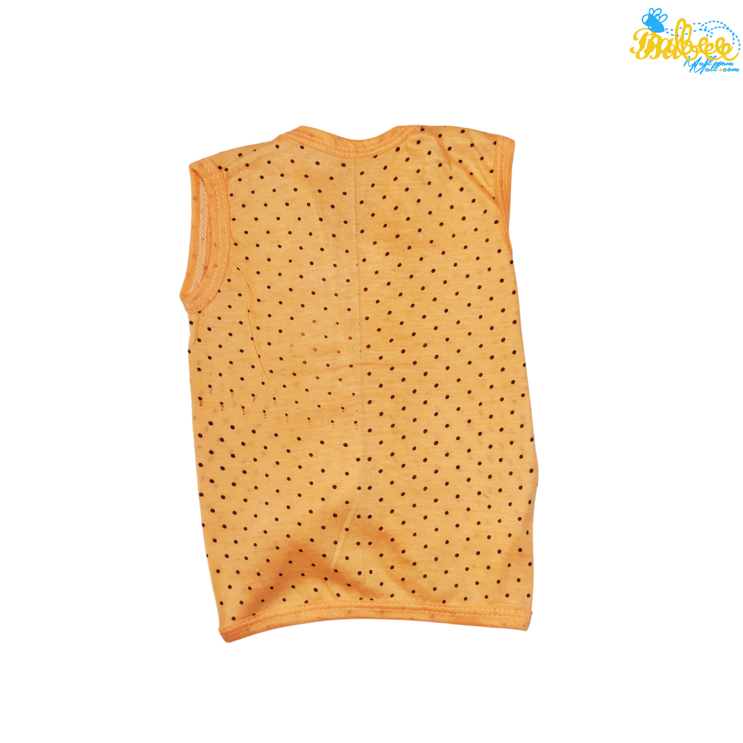 Organic Cotton Newborn Knot Jhablas (0-3 Months) (Unisex) Dotted Orange