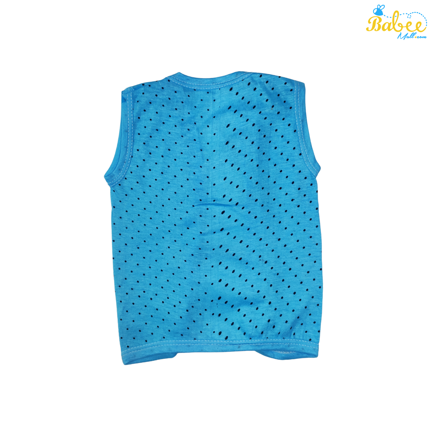 Organic Cotton Newborn Knot Jhablas (0-3 Months) (Unisex) Dotted Blue
