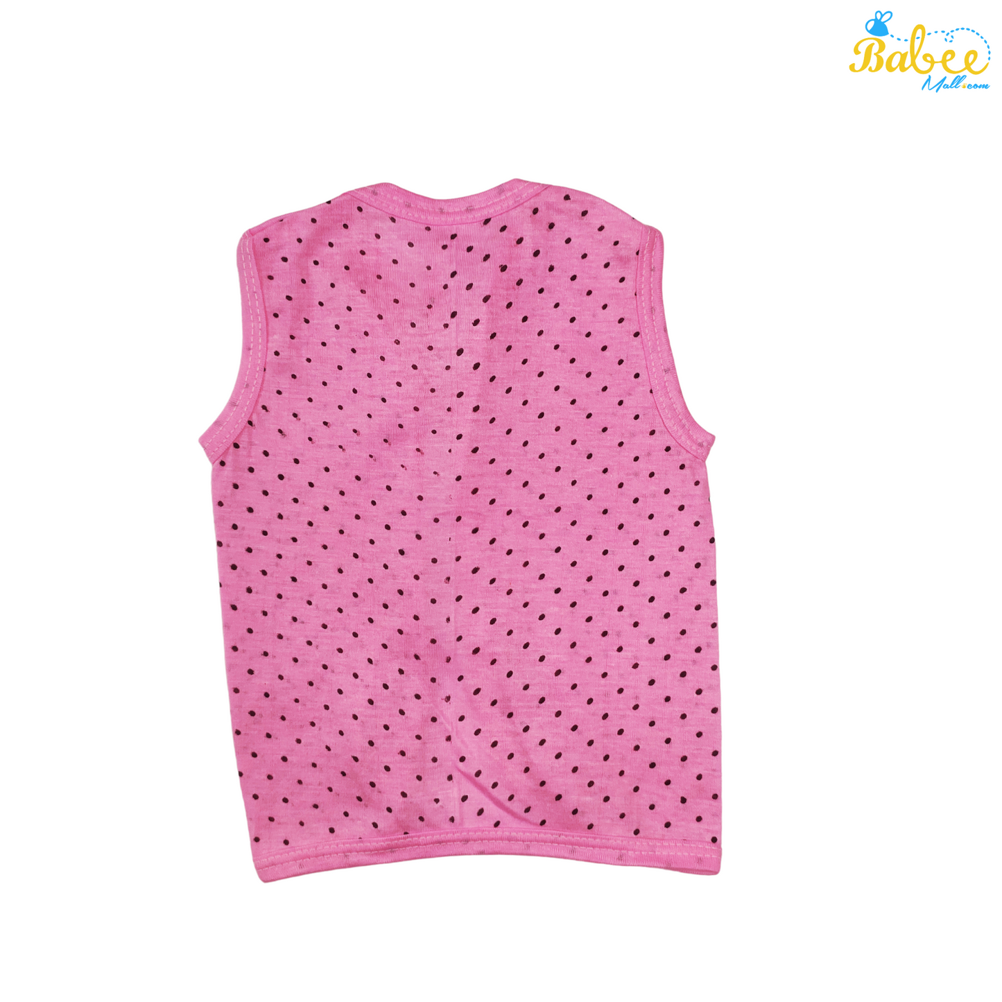 Organic Cotton Newborn Knot Jhablas (0-3 Months) (Unisex) Dotted Rose