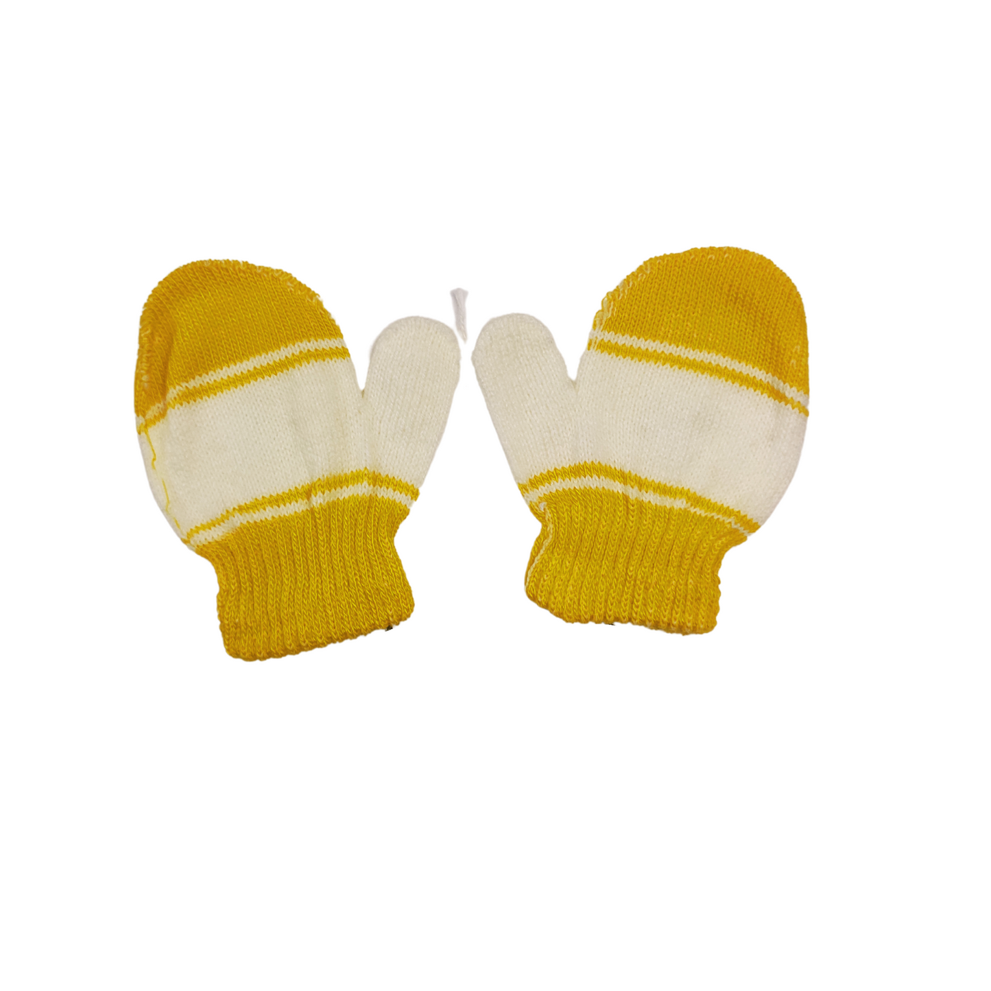 Newborn Baby Woolen Mittens Yellow (Hand Glove)