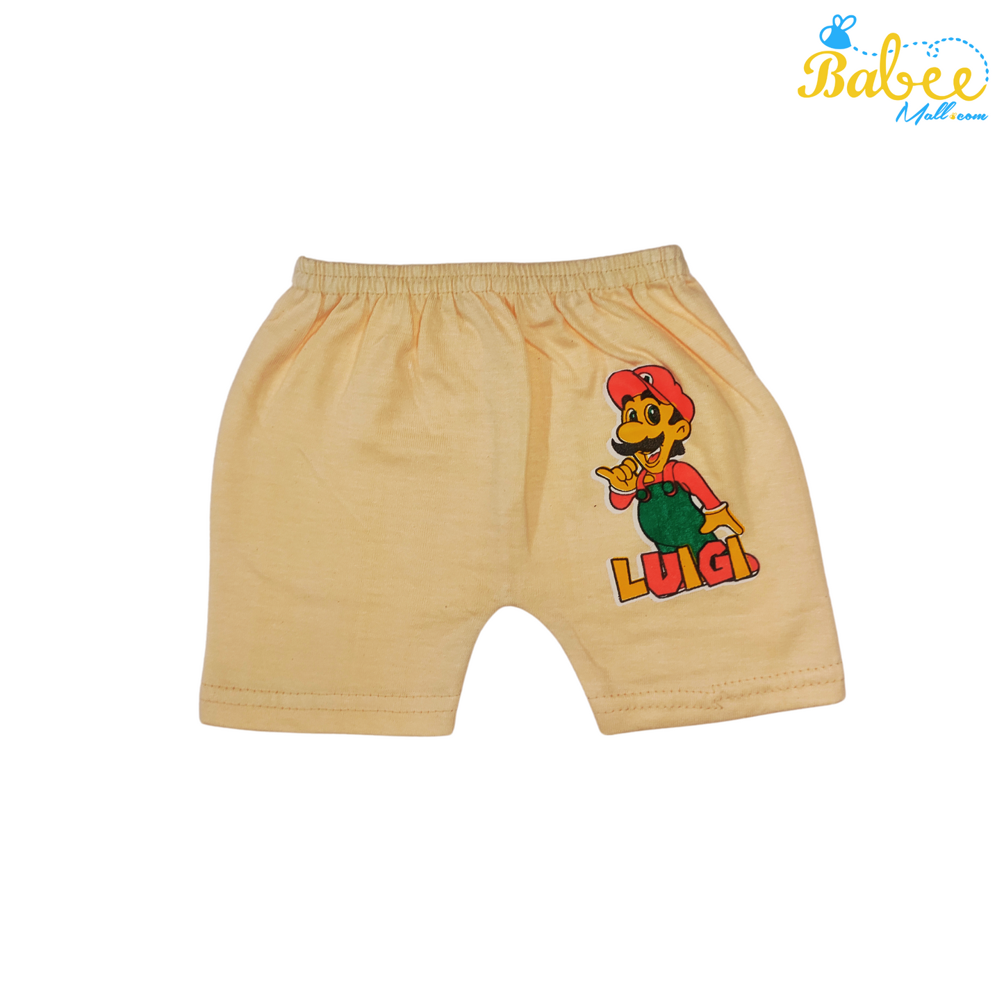 Organic Cotton Newborn KnotJhablas Top and Shorts Set (0-9 Months) (Unisex) Coffee Santa