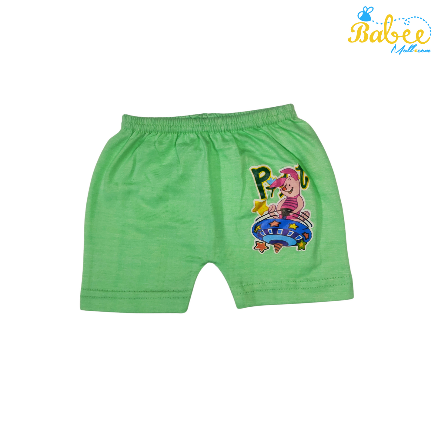 Organic Cotton Newborn KnotJhablas Top and Shorts Set (0-9 Months) (Unisex) Green