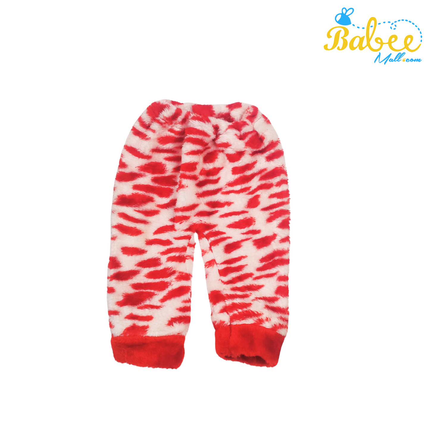 Hooded Winter Night Suit with Faux Fur Red Tiger
