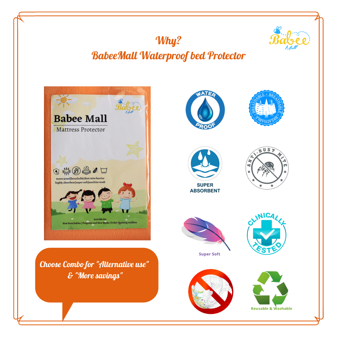 Extra Absorb Dry Sheet, Bed Protector  (0+months Peach)