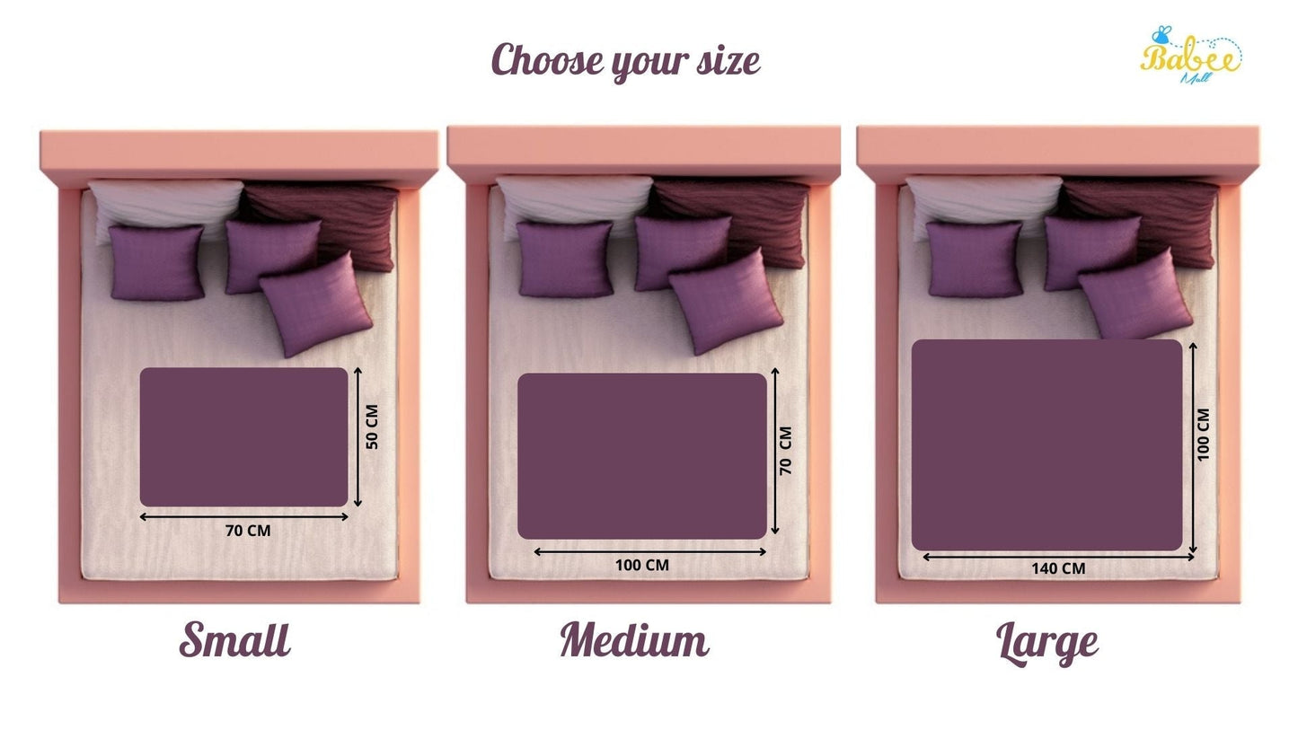 Extra Absorb Dry Sheet, Bed Protector  (0+months Rose)