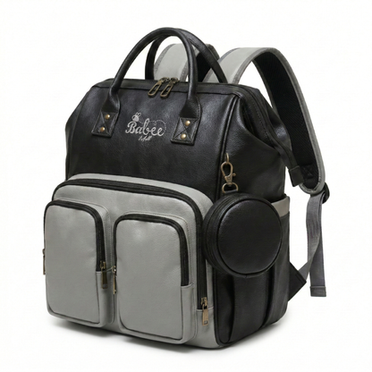 Diaper Bag Vegan Leather (Tan Brown)