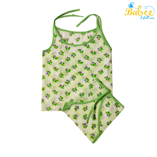 Organic Cotton Jhablas & Nappy Set Knot Type (6-12 Months) (Green)