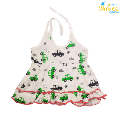 Premium Muslin Frock Jhabla Car (Knot Type)