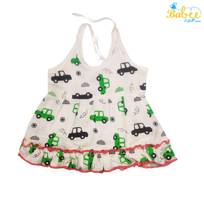 Premium Muslin Frock Jhabla Car (Knot Type)