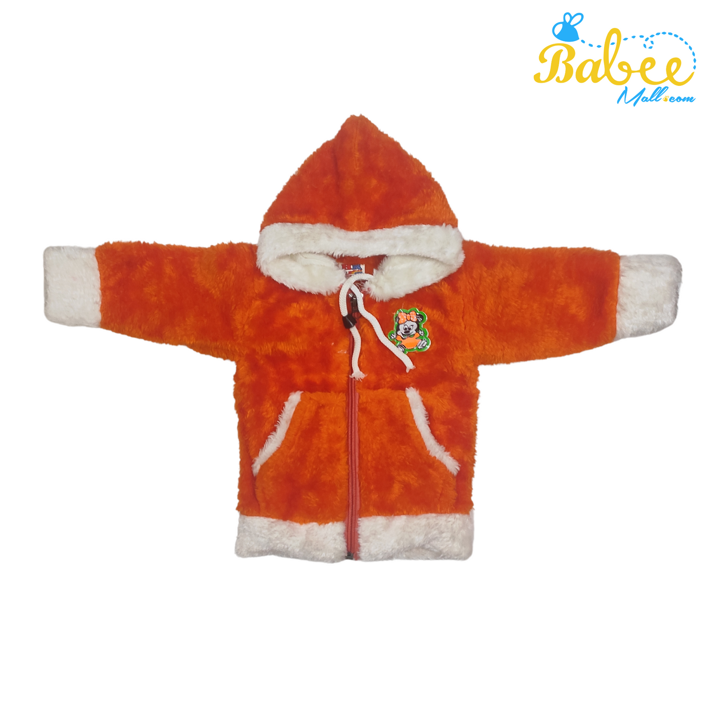 Hooded Night Suit(0-6 months)Fanta Orange