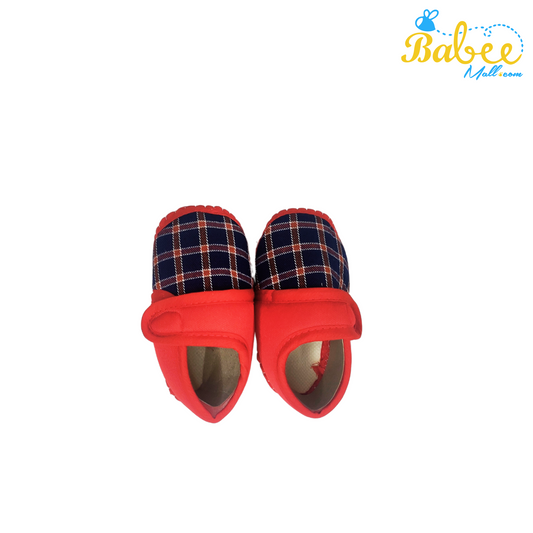 Baby Shoes 0-12 Month's (Red Checked)