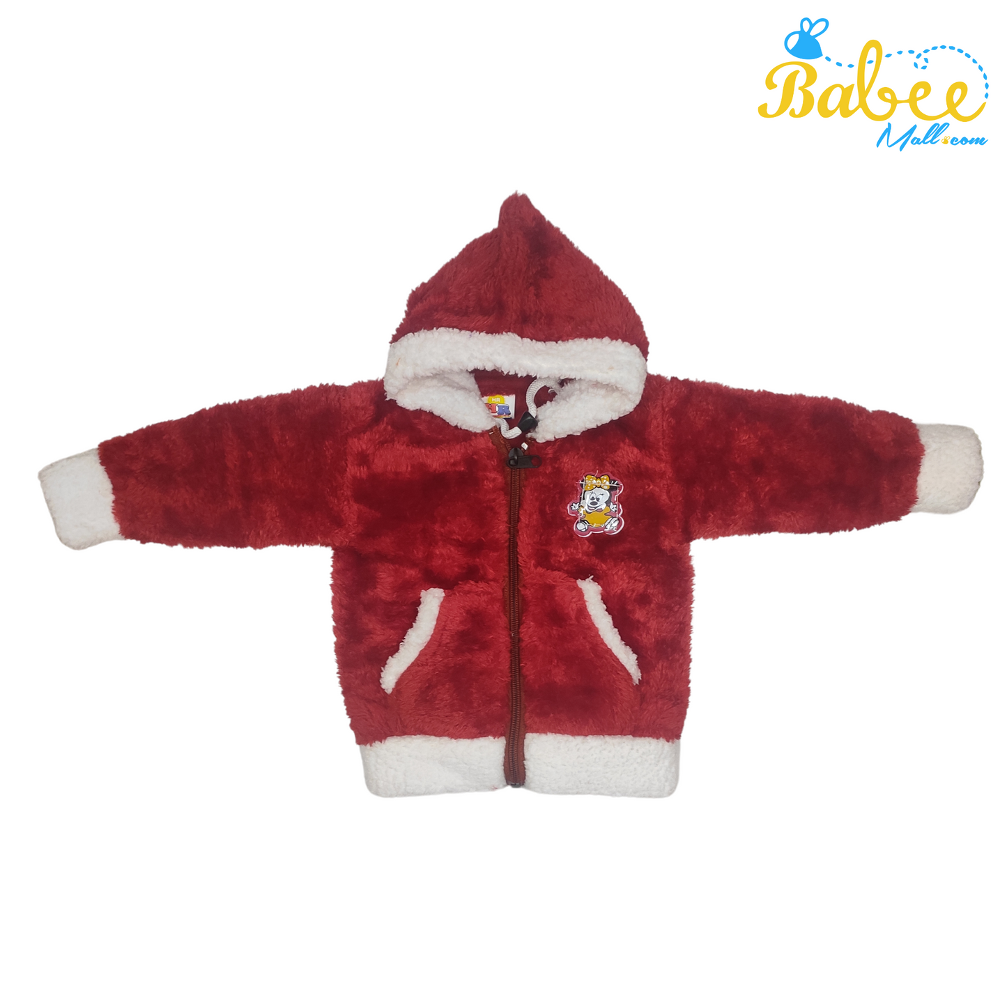 Hooded Night Suit(0-6 months)Cherry Red