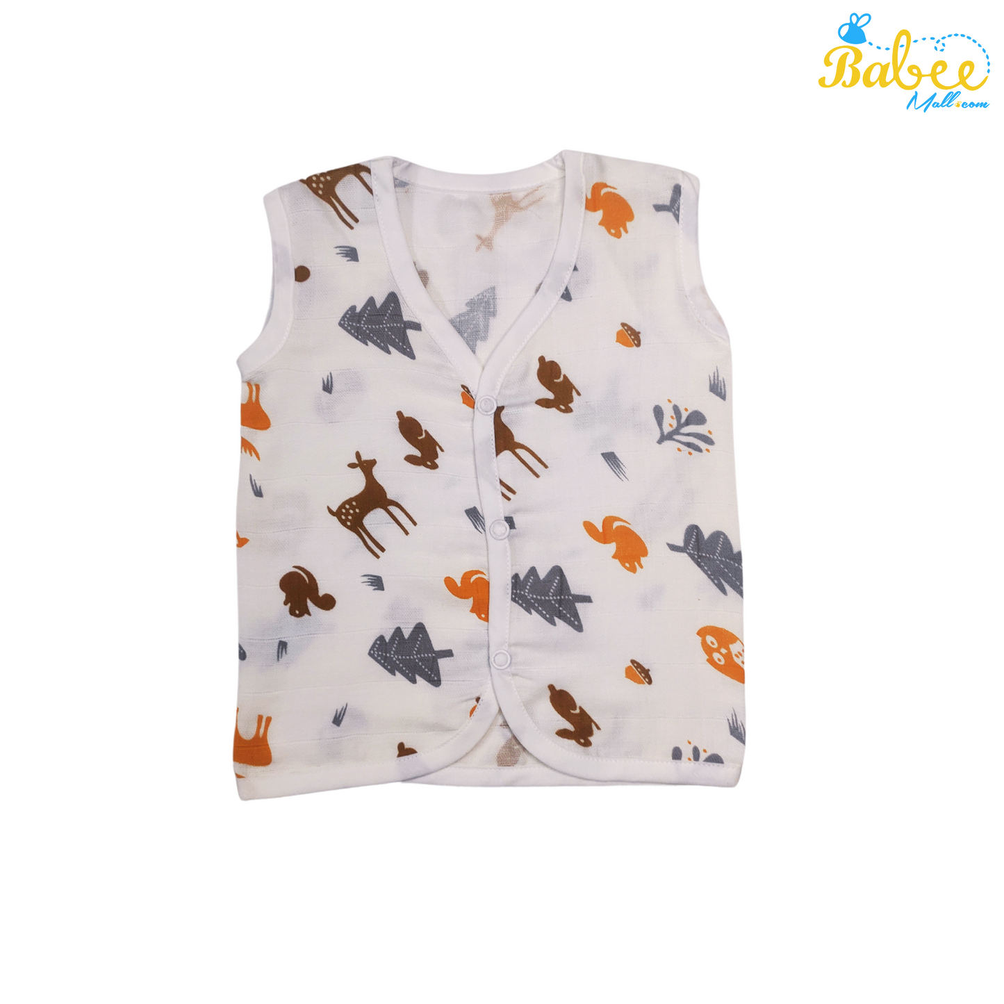 Premium Muslin Button Jhabla Animal World (Button Type)