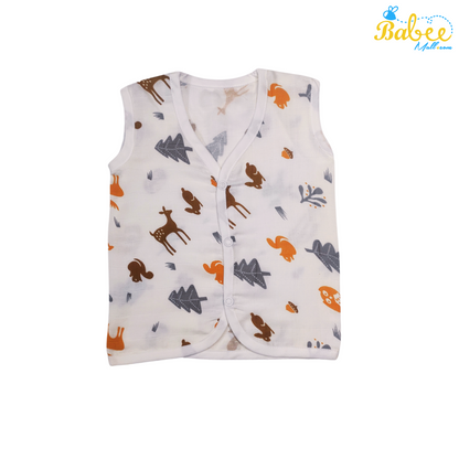 Premium Muslin Button Jhabla Animal World (Button Type)