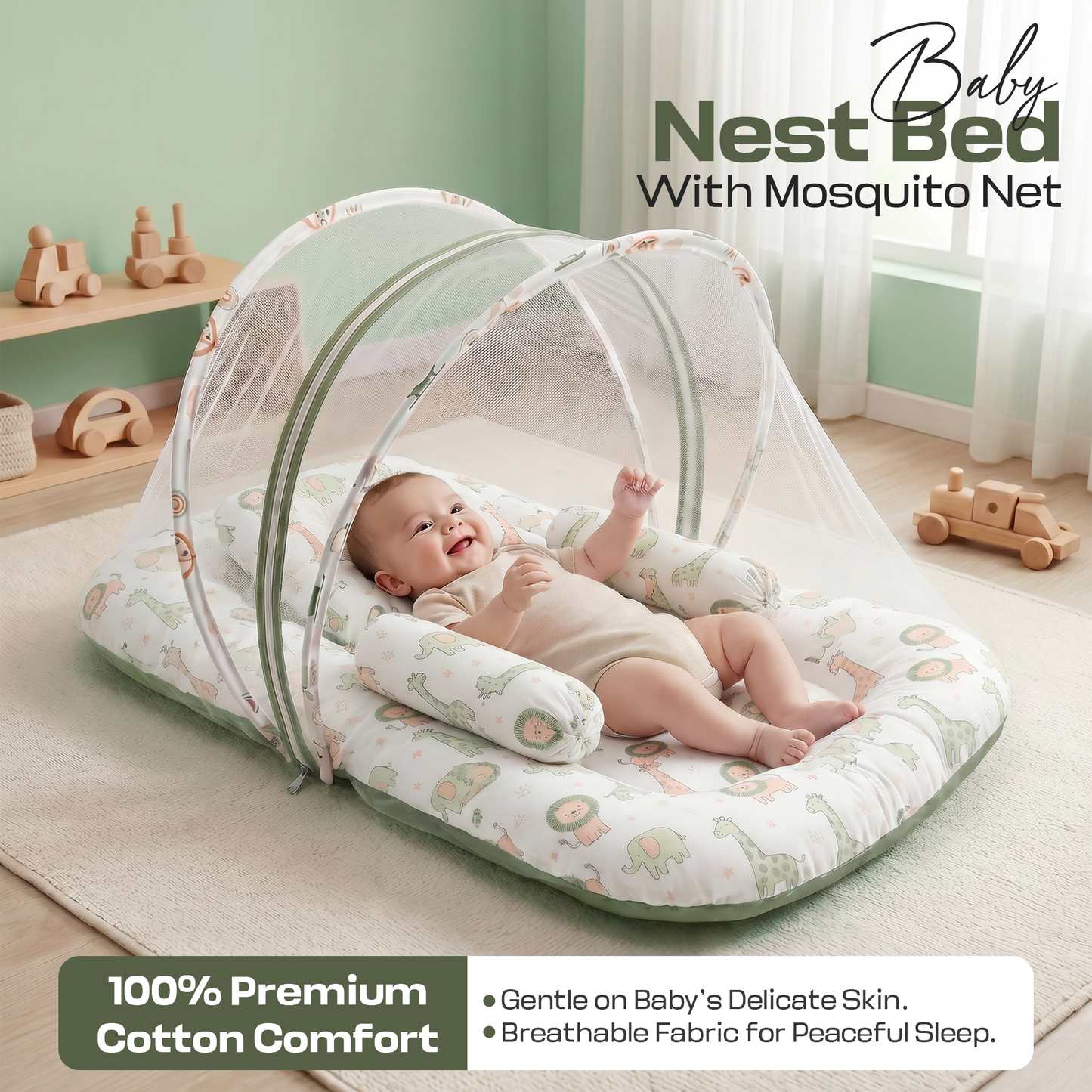 Baby Bedding Set (Green)