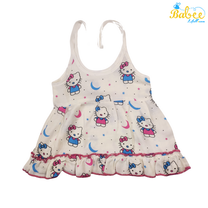 Premium Muslin Frock Jhabla Teddy (Knot Type)