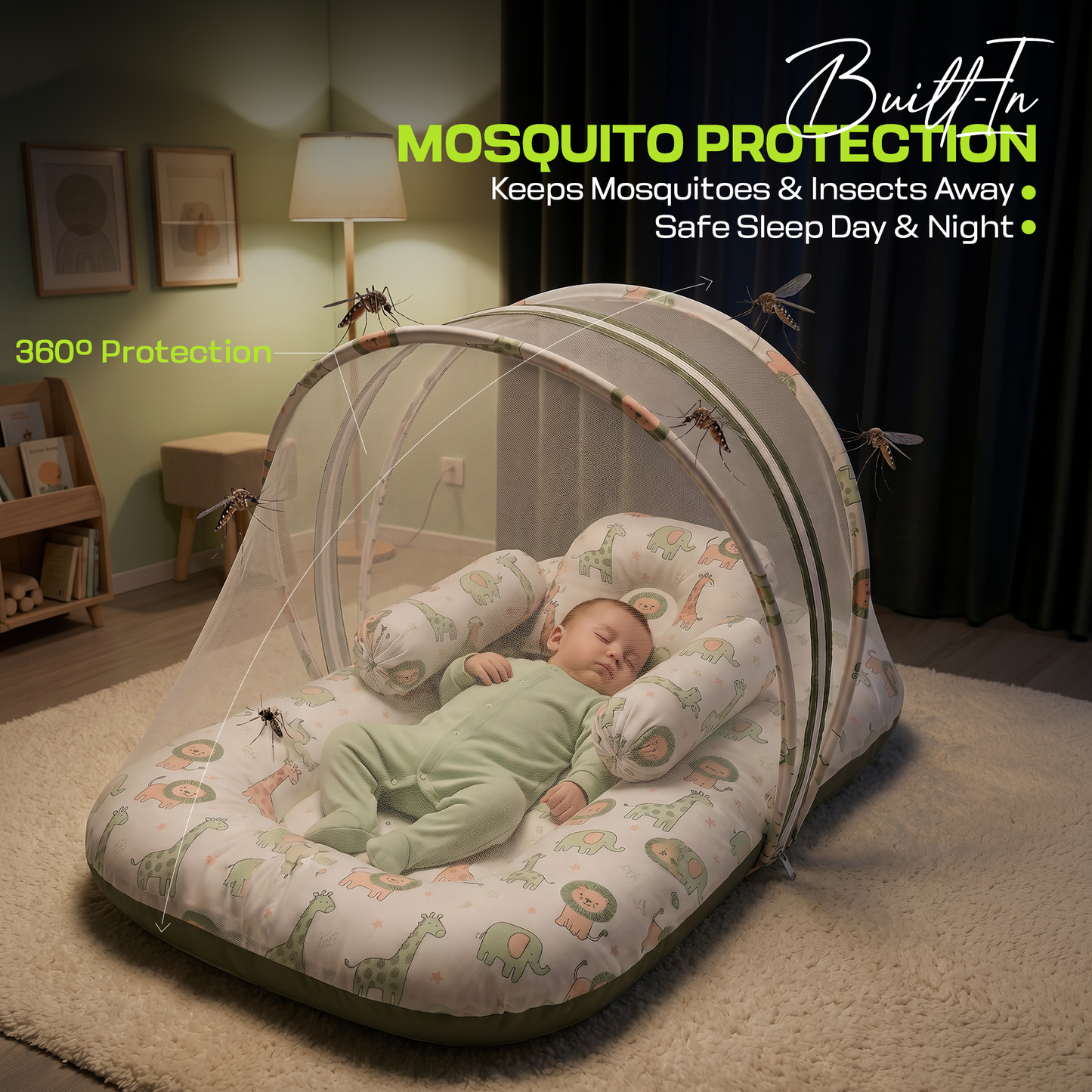 Baby Bedding Set (Green)