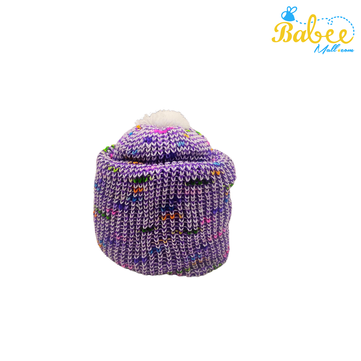 Baby Woolen Monkey Cap  (Wild Violet)