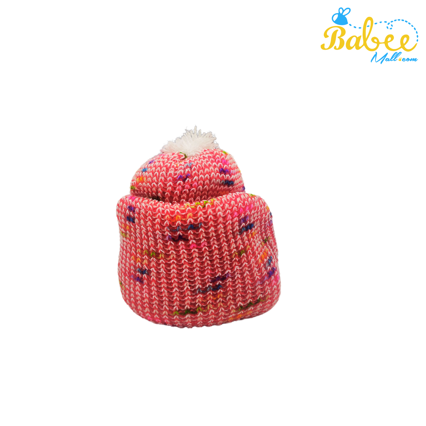 Baby Woolen Monkey Cap  (Cherry Red)